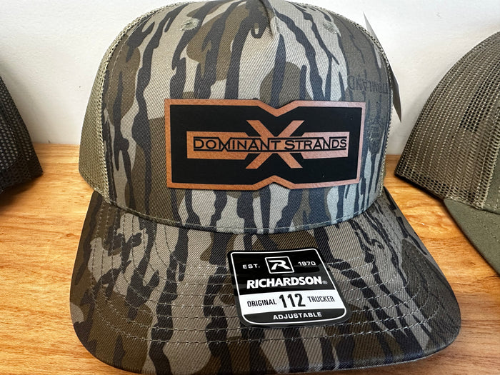 Dominant Strands Logo Leather Patch Hats